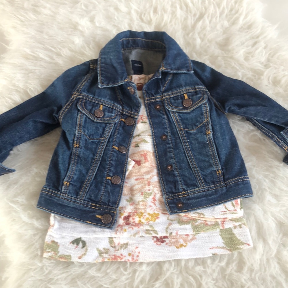 Jean Jacket and Floral Shirt